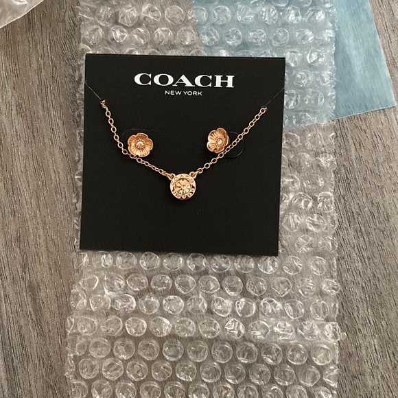 Coach earring and Necklace Set - Picture 2 of 3